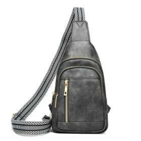Women's Crossbody Handbags Leather Women Shoulder Bag Fashion New Pattern Simple Solid Color Large Layered Practical Messenger Bag Women's Handba (Option: Gray)